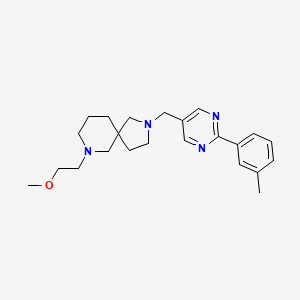 7-(2-methoxyethyl)-2-{[2-(3-methylphenyl)-5-pyrimidinyl]methyl}-2,7-diazaspiro[4.5]decane