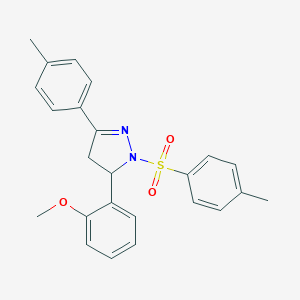 5-(2-methoxyphenyl)-3-(4-methylphenyl)-1-[(4-methylphenyl)sulfonyl]-4,5-dihydro-1H-pyrazole