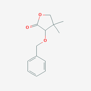 molecular formula C13H16O3 B038118 3-(Benzyloxy)-4,4-dimethyloxolan-2-one CAS No. 117895-47-3