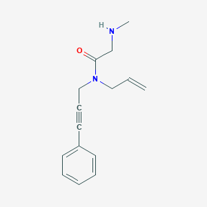 molecular formula C15H18N2O B3811810 N~1~-allyl-N~2~-methyl-N~1~-(3-phenyl-2-propyn-1-yl)glycinamide hydrochloride 