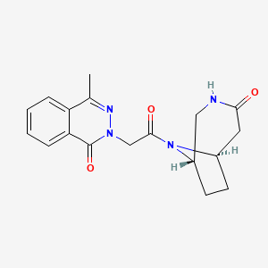 molecular formula C18H20N4O3 B3811829 4-methyl-2-{2-oxo-2-[(1S*,6R*)-4-oxo-3,9-diazabicyclo[4.2.1]non-9-yl]ethyl}phthalazin-1(2H)-one 