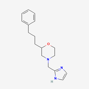 molecular formula C17H23N3O B3811863 4-(1H-imidazol-2-ylmethyl)-2-(3-phenylpropyl)morpholine 