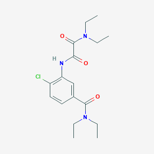 molecular formula C17H24ClN3O3 B3811869 N'-{2-chloro-5-[(diethylamino)carbonyl]phenyl}-N,N-diethylethanediamide 