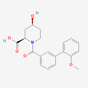 (2R*,4S*)-4-hydroxy-1-[(2'-methoxybiphenyl-3-yl)carbonyl]piperidine-2-carboxylic acid