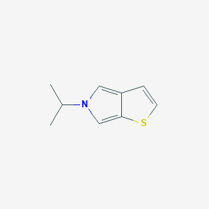 molecular formula C9H11NS B038119 5-Isopropyl-5H-thieno[2,3-c]pyrrole CAS No. 119198-72-0