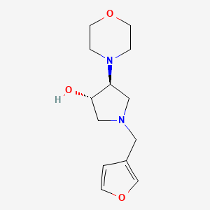 molecular formula C13H20N2O3 B3811970 (3S*,4S*)-1-(3-furylmethyl)-4-(4-morpholinyl)-3-pyrrolidinol 
