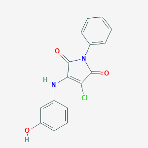 3-Chloro-4-(3-hydroxyanilino)-1-phenylpyrrole-2,5-dione