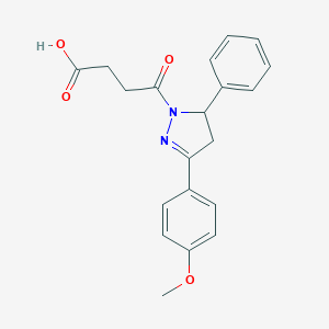 4-[3-(4-Methoxy-phenyl)-5-phenyl-4,5-dihydro-pyrazol-1-yl]-4-oxo-butyric acid