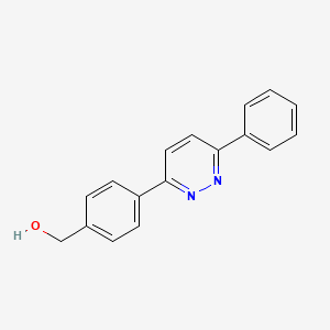 molecular formula C17H14N2O B3812068 [4-(6-phenyl-3-pyridazinyl)phenyl]methanol 