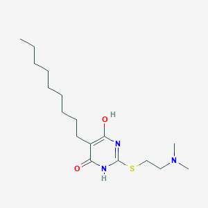 2-{[2-(dimethylamino)ethyl]sulfanyl}-6-hydroxy-5-nonyl-4(3H)-pyrimidinone