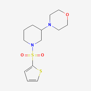 molecular formula C13H20N2O3S2 B3812242 4-[1-(2-thienylsulfonyl)-3-piperidinyl]morpholine 