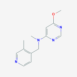 molecular formula C13H16N4O B3812248 6-methoxy-N-methyl-N-[(3-methylpyridin-4-yl)methyl]pyrimidin-4-amine 