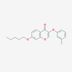 3-(3-methylphenoxy)-7-(pentyloxy)-4H-chromen-4-one