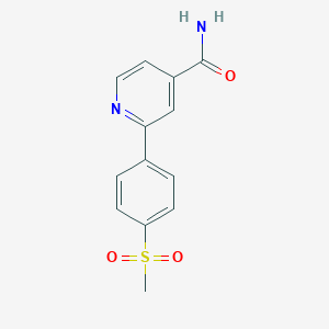 molecular formula C13H12N2O3S B3812266 2-[4-(methylsulfonyl)phenyl]isonicotinamide 