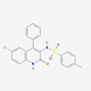 N-(6-chloro-2-oxo-4-phenyl-1,2-dihydroquinolin-3-yl)-4-methylbenzenesulfonamide