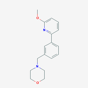molecular formula C17H20N2O2 B3812380 4-[3-(6-methoxypyridin-2-yl)benzyl]morpholine 