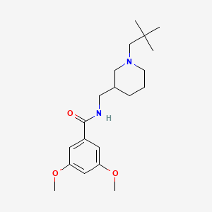 N-{[1-(2,2-dimethylpropyl)-3-piperidinyl]methyl}-3,5-dimethoxybenzamide