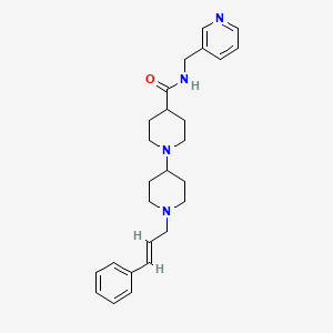 molecular formula C26H34N4O B3812477 1'-[(2E)-3-phenyl-2-propen-1-yl]-N-(3-pyridinylmethyl)-1,4'-bipiperidine-4-carboxamide 