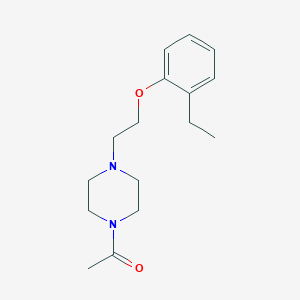 molecular formula C16H24N2O2 B3812495 1-acetyl-4-[2-(2-ethylphenoxy)ethyl]piperazine 