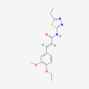 3-(4-ethoxy-3-methoxyphenyl)-N-(5-ethyl-1,3,4-thiadiazol-2-yl)acrylamide