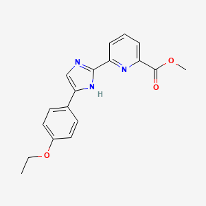 molecular formula C18H17N3O3 B3812506 methyl 6-[4-(4-ethoxyphenyl)-1H-imidazol-2-yl]pyridine-2-carboxylate 