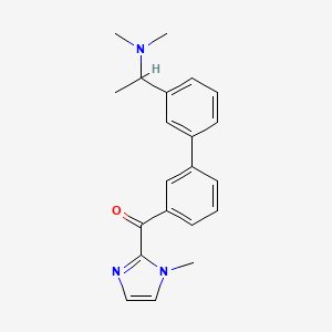 {3'-[1-(dimethylamino)ethyl]biphenyl-3-yl}(1-methyl-1H-imidazol-2-yl)methanone