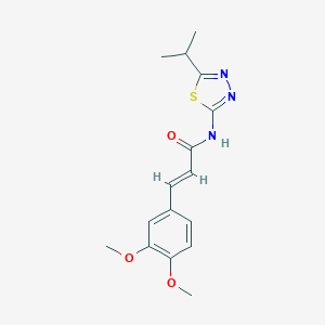 (E)-3-(3,4-Dimethoxy-phenyl)-N-(5-isopropyl-[1,3,4]thiadiazol-2-yl)-acrylamide