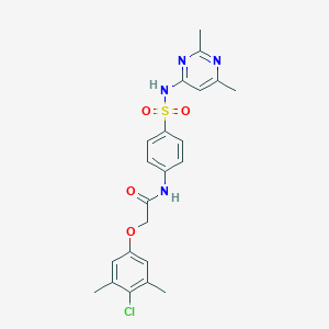 2-(4-chloro-3,5-dimethylphenoxy)-N-(4-{[(2,6-dimethylpyrimidin-4-yl)amino]sulfonyl}phenyl)acetamide