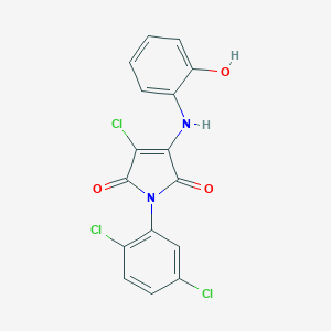 3-chloro-1-(2,5-dichlorophenyl)-4-(2-hydroxyanilino)-1H-pyrrole-2,5-dione