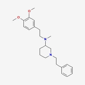N-[2-(3,4-dimethoxyphenyl)ethyl]-N-methyl-1-(2-phenylethyl)-3-piperidinamine