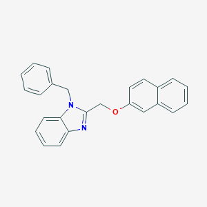 molecular formula C25H20N2O B381272 1-Benzyl-2-(naphthalen-2-yloxymethyl)benzimidazole CAS No. 385401-30-9