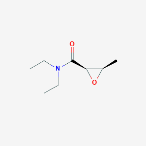 molecular formula C8H15NO2 B038128 (2R,3R)-N,N-Diethyl-3-methyloxirane-2-carboxamide CAS No. 119163-33-6