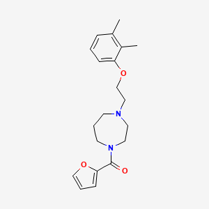 molecular formula C20H26N2O3 B3812805 1-[2-(2,3-dimethylphenoxy)ethyl]-4-(2-furoyl)-1,4-diazepane 