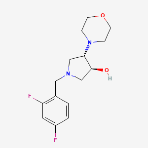 molecular formula C15H20F2N2O2 B3812937 (3S*,4S*)-1-(2,4-difluorobenzyl)-4-(4-morpholinyl)-3-pyrrolidinol 