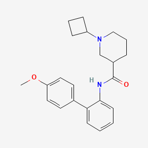 molecular formula C23H28N2O2 B3812959 1-cyclobutyl-N-(4'-methoxy-2-biphenylyl)-3-piperidinecarboxamide 