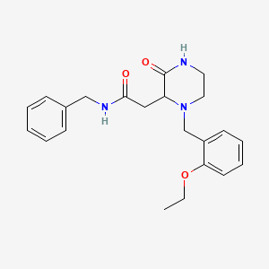 N-benzyl-2-[1-(2-ethoxybenzyl)-3-oxo-2-piperazinyl]acetamide