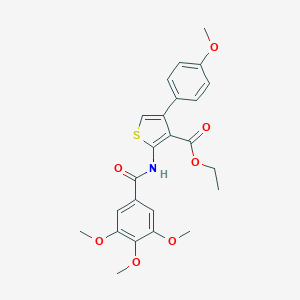 Ethyl 4-(4-methoxyphenyl)-2-[(3,4,5-trimethoxybenzoyl)amino]-3-thiophenecarboxylate