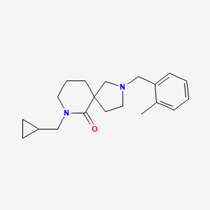 molecular formula C20H28N2O B3813057 7-(cyclopropylmethyl)-2-(2-methylbenzyl)-2,7-diazaspiro[4.5]decan-6-one 