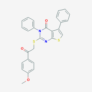 2-{[2-(4-methoxyphenyl)-2-oxoethyl]sulfanyl}-3,5-diphenylthieno[2,3-d]pyrimidin-4(3H)-one