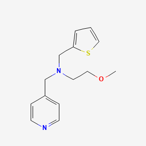 molecular formula C14H18N2OS B3813141 (2-methoxyethyl)(pyridin-4-ylmethyl)(2-thienylmethyl)amine 