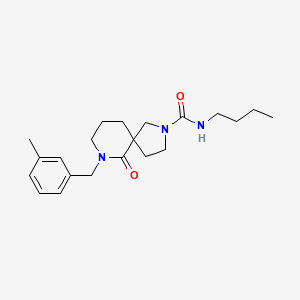 molecular formula C21H31N3O2 B3813369 N-butyl-7-(3-methylbenzyl)-6-oxo-2,7-diazaspiro[4.5]decane-2-carboxamide 
