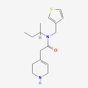 molecular formula C16H24N2OS B3813503 N-(sec-butyl)-2-(1,2,3,6-tetrahydro-4-pyridinyl)-N-(3-thienylmethyl)acetamide hydrochloride 