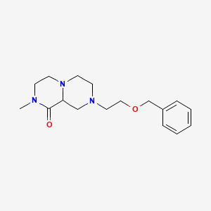 molecular formula C17H25N3O2 B3813576 8-[2-(benzyloxy)ethyl]-2-methylhexahydro-2H-pyrazino[1,2-a]pyrazin-1(6H)-one 