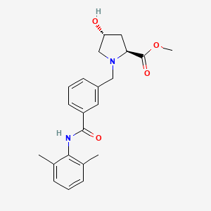 molecular formula C22H26N2O4 B3813604 methyl (2S,4R)-1-(3-{[(2,6-dimethylphenyl)amino]carbonyl}benzyl)-4-hydroxypyrrolidine-2-carboxylate 