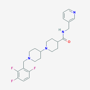 molecular formula C24H29F3N4O B3813709 N-(3-pyridinylmethyl)-1'-(2,3,6-trifluorobenzyl)-1,4'-bipiperidine-4-carboxamide 