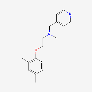 molecular formula C17H22N2O B3813761 2-(2,4-dimethylphenoxy)-N-methyl-N-(pyridin-4-ylmethyl)ethanamine 