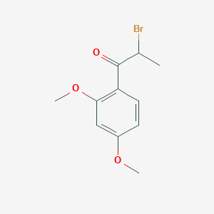 molecular formula C11H13BrO3 B038140 2-Bromo-1-(2,4-dimethoxyphenyl)propan-1-one CAS No. 117844-88-9