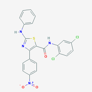 2-anilino-N-(2,5-dichlorophenyl)-4-{4-nitrophenyl}-1,3-thiazole-5-carboxamide
