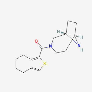 molecular formula C16H22N2OS B3814112 rel-(1S,6R)-3-(4,5,6,7-tetrahydro-2-benzothien-1-ylcarbonyl)-3,9-diazabicyclo[4.2.1]nonane hydrochloride 