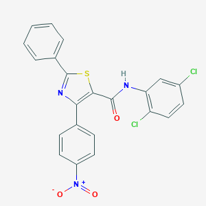 N-(2,5-dichlorophenyl)-4-{4-nitrophenyl}-2-phenyl-1,3-thiazole-5-carboxamide
